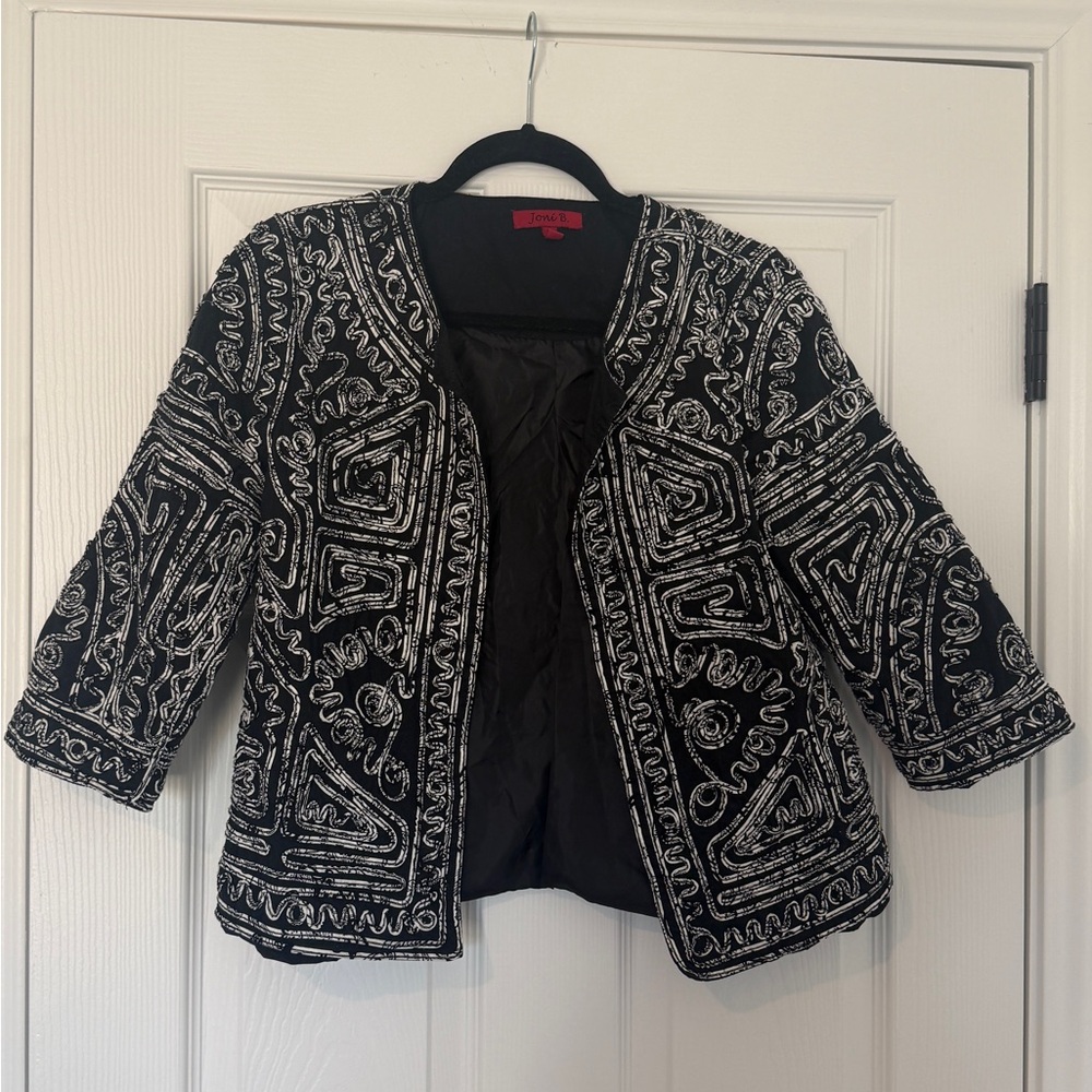 Embroidered Black Jacket